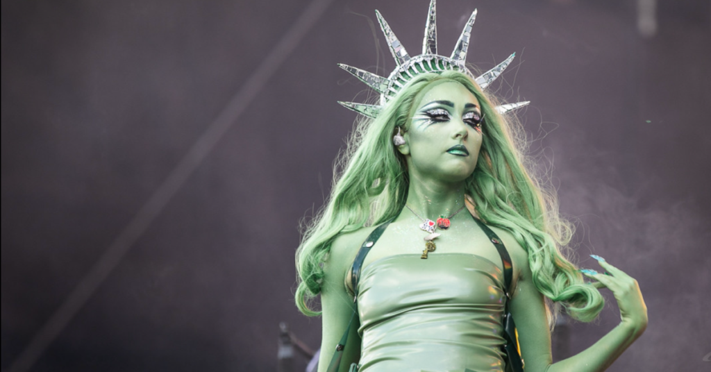 Chappell Roan as Lady Liberty at Gov Ball music festival 2024