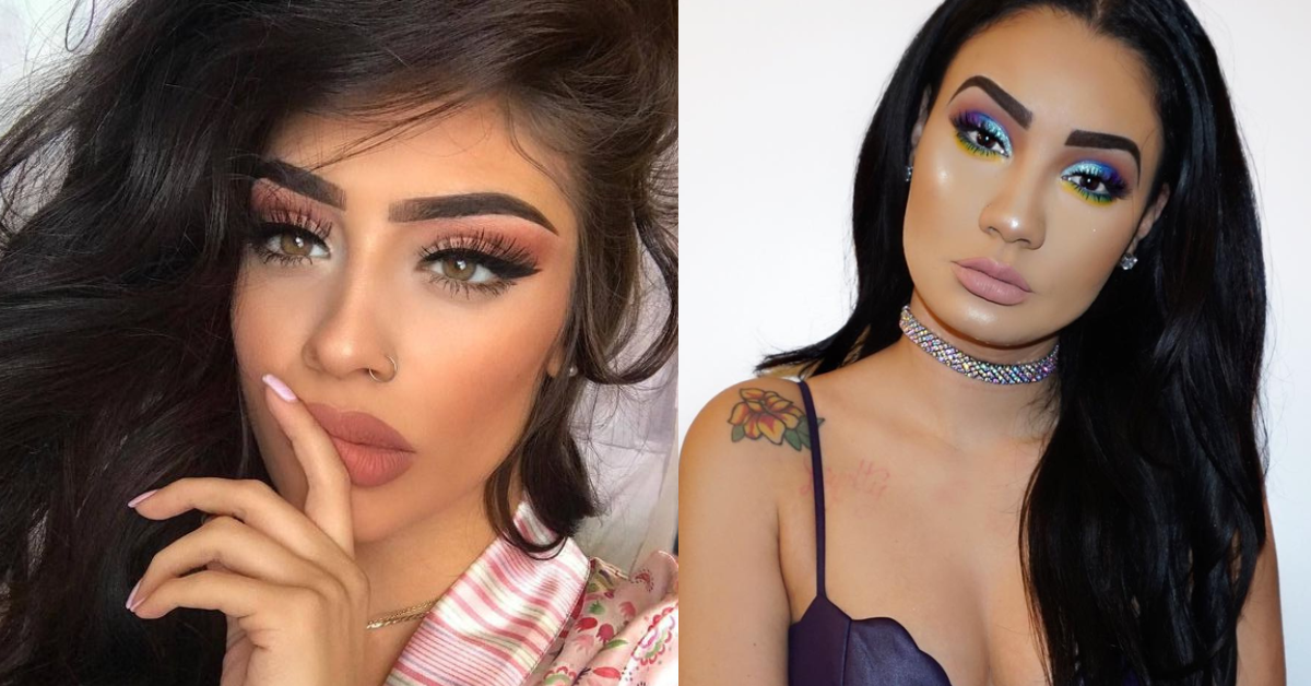 Two women wearing 2016 makeup looks