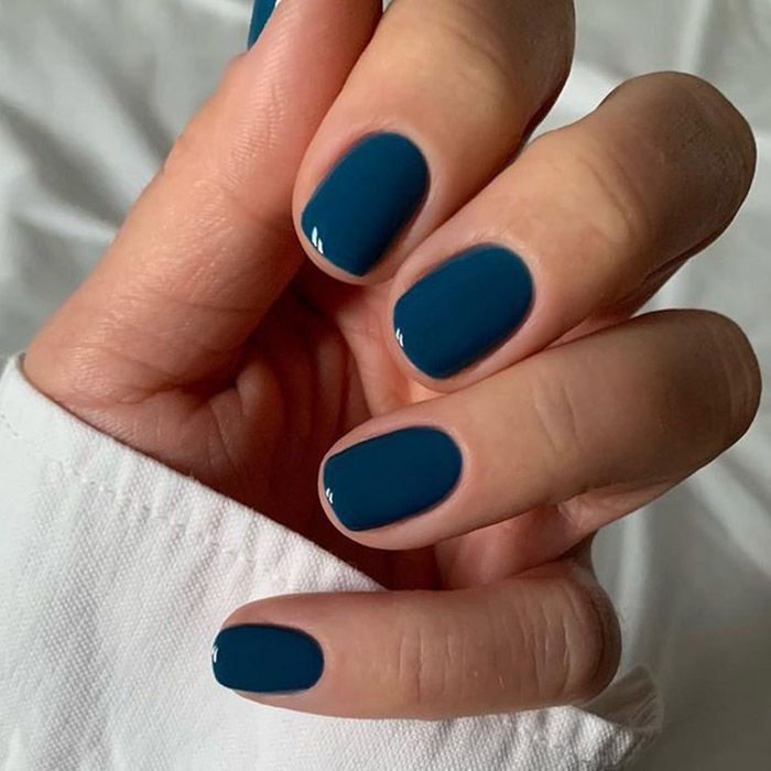 Yale blue fall nail color