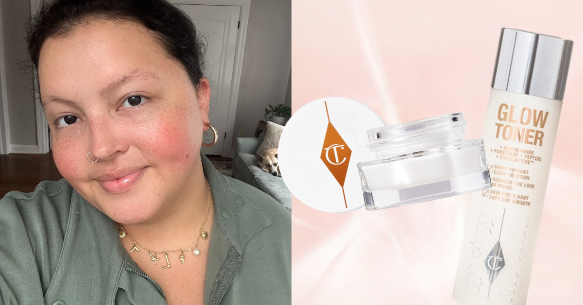 hydrating skincare Charlotte Tilbury water cream and Charlotte Tilbury Glow Toner